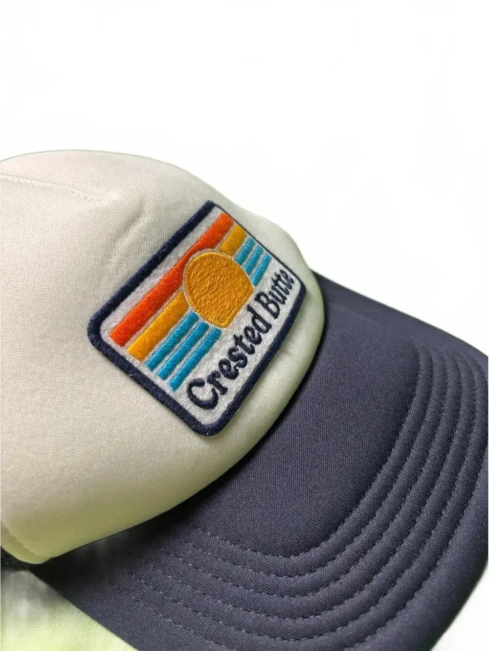 Legacy Crested Butte Trucker Hat - Navy and White